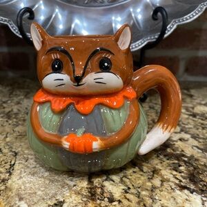 Johanna Parker oversize fox mug - Brand new - exceptional details!  Brand new
